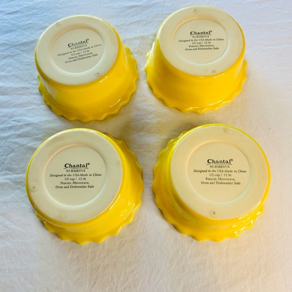 Yellow Ceramic Ramekin Set - Picture 2 of 3